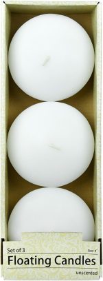 Sacred Ceylon Floating Candles XL Large 44mm x76mm 125g 8Hr to 10Hr (+/-) Burn White 100 Pack (Wholesale) - Image 7