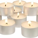 Sacred Ceylon - Tealight Candles White Unscented Large -25mmx38mm 26g 6Hr to 7Hr (+/-) Paraffin Candles Bulk 25 Pack