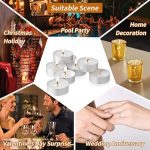 Tealight Candles White Unscented -13mmx38mm 2.5Hr to 3Hr (+/-) burn 300 Unit Pack (Wholesale) - Image 4