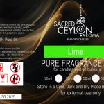 Lime Fragrance Oil - For Candle making and oil burner use 50ml