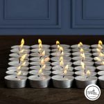 Sacred Ceylon - Tealight Candles White Unscented -5Hr to 6Hr (+/-) burn 50 Pack