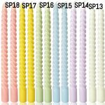 Spiral Taper Candle 12" (Pack of 6 Candles) (ඉටිපන්දම් 6 ක ඇසුරුමක්) SP13- SP18 Select Color - වර්ණය තෝරන්න