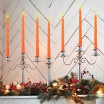 Spiral Taper Candle 12" ORANGE Unscented Dripless Candlesticks (Pack of 12 Candles) (ඉටිපන්දම් 12 ක ඇසුරුමක්) - Image 4