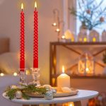 Spiral Taper Candle 12" RED Unscented Dripless Candlesticks (Pack of 12 Candles) (ඉටිපන්දම් 12 ක ඇසුරුමක්) - Image 3