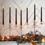 Spiral Taper Candle 12" BLACK Unscented Dripless Candlesticks (Pack of 12 Candles) (ඉටිපන්දම් 12 ක ඇසුරුමක්) - Image 2