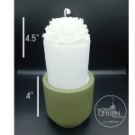 Green Large Base Decor Candle CH004 - Image 3