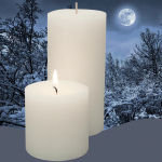 Fragrance Pillar Candle Cinnamon 3"x6" (Fragrance Lock)