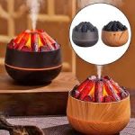 Charcoal Fire Humidifier 2.2W 200ml Tank 30-50ml/h Spray Output - Light Brown - Image 2