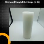 Clearance Pillar Candle White - 3" x8"  Unscented Solid Pillar Candles 1 Candle Each (එක් ඉටිපන්දම් මිල)