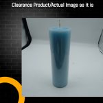 Clearance Pillar Candle Light blue - 2" x6"  Unscented Solid Pillar Candles 1 Candle Each (එක් ඉටිපන්දම් මිල)
