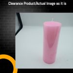Clearance Pillar Candle Light Pink - 2" x6"  Unscented Solid Pillar Candles 1 Candle Each (එක් ඉටිපන්දම් මිල)