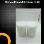 Clearance Pillar Candle White - 2.5" x4"  Unscented Solid Pillar Candles 1 Candle Each (එක් ඉටිපන්දම් මිල)