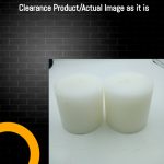 Clearance Pillar Candle - 3"x4"  Unscented Solid Pillar Candle (1 candle)