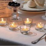 Tea Light Candle Holders Mini 1.75"H x 0.95"w GLASS  MOQ 6 අවම ඇණවුම 6 Code 3014 - Image 4